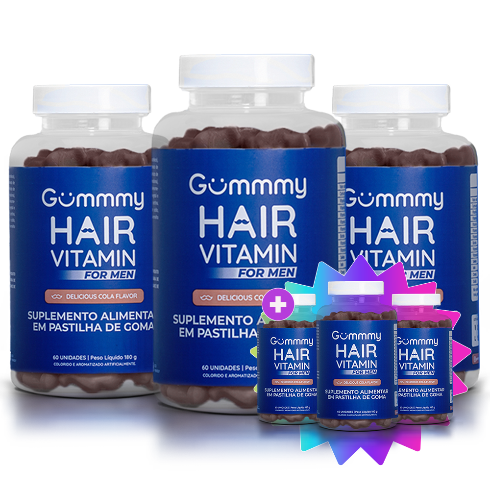 Gummy Hair For Men® - Cola 180 g