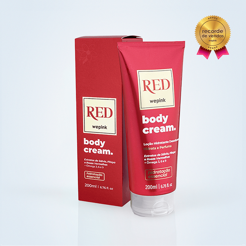 Body Cream Red Desodorante Hidratante 200ml
