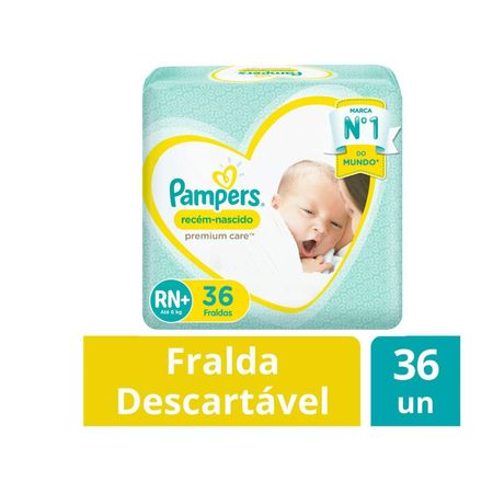Fralda Pampers Premium Care RN+Fralda Pampers Premium Care RN+