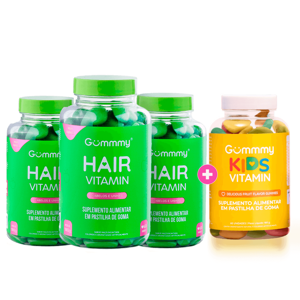 3 Gummy Hair + 1 Kids