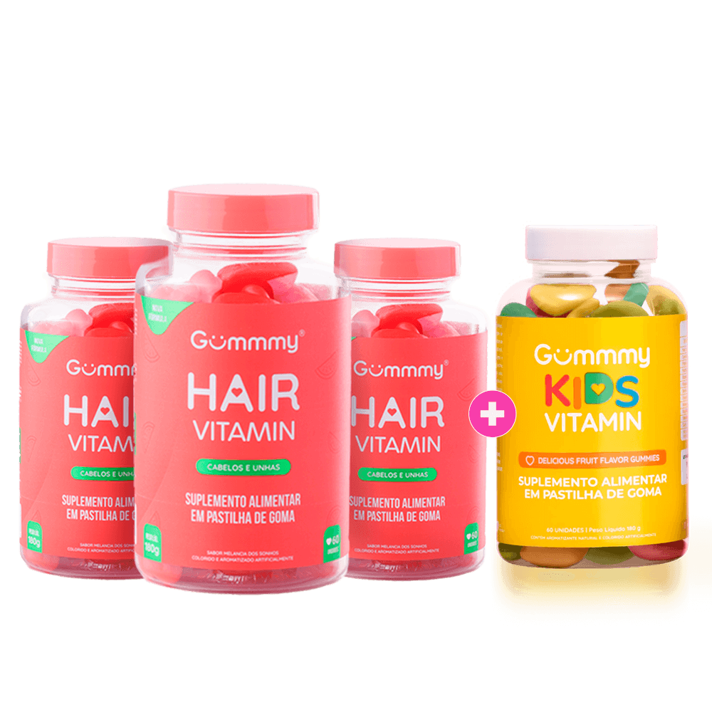 3 Gummy Hair + 1 Kids
