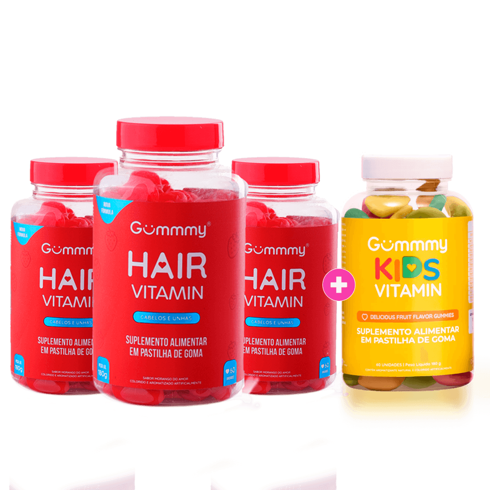 3 Gummy Hair + 1 Kids