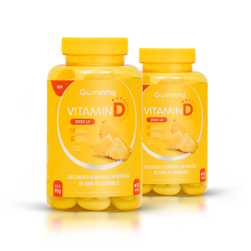 Gummy® Vitamina D Abacaxi - 90 g