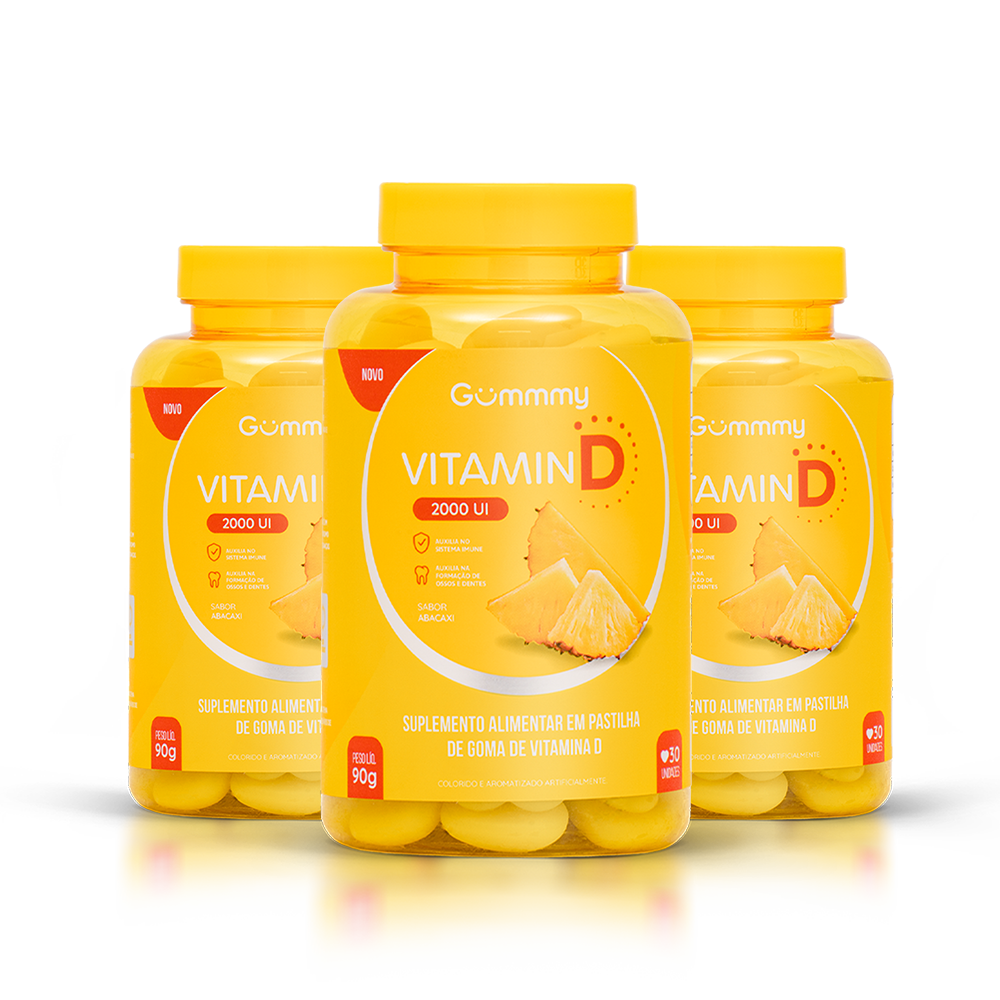 Gummy® Vitamina D Abacaxi - 90 g