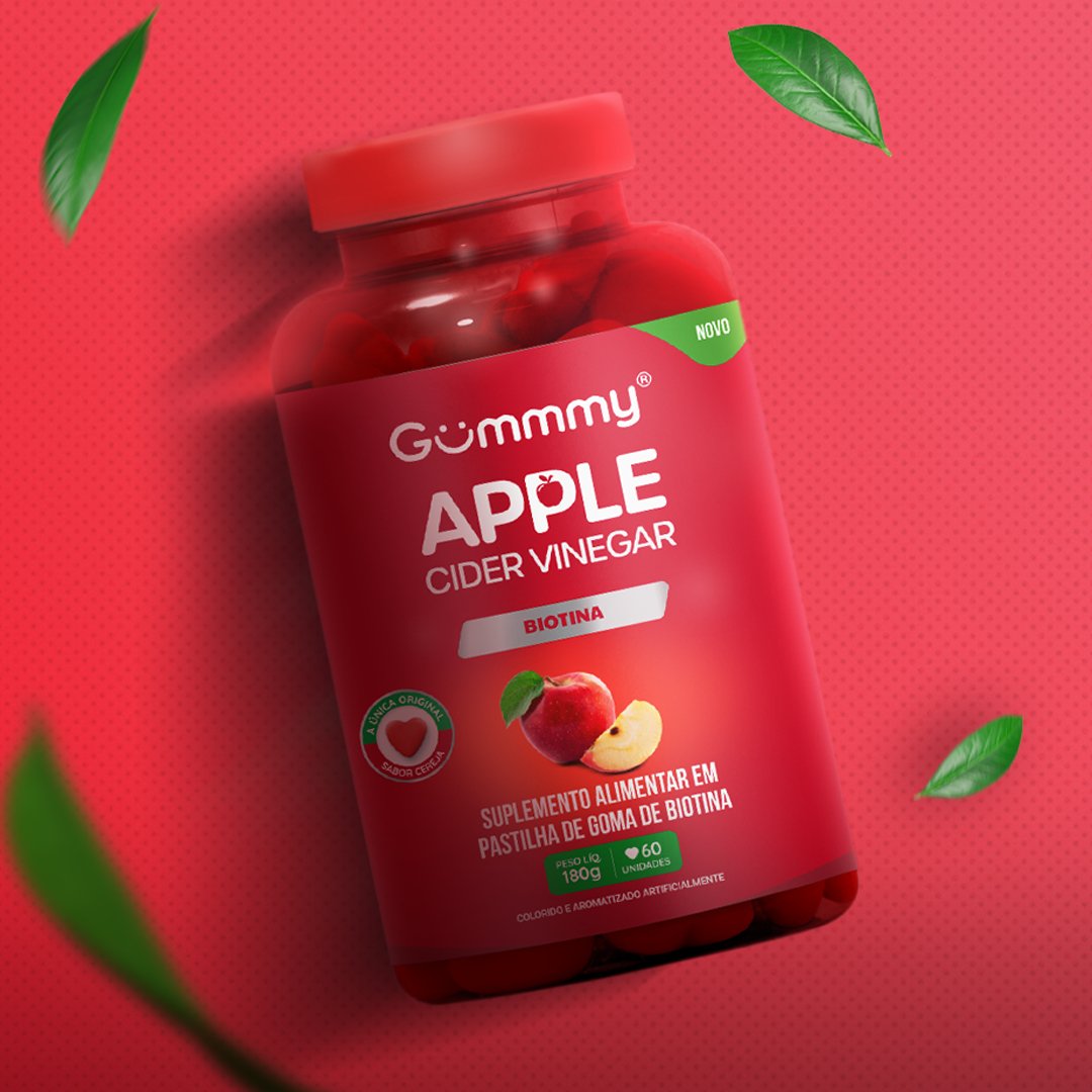 6 Gummy® Vinagre de Maçã - 180 g
