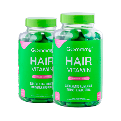 2 Gummy Hair® - Maçã Verde 180 g