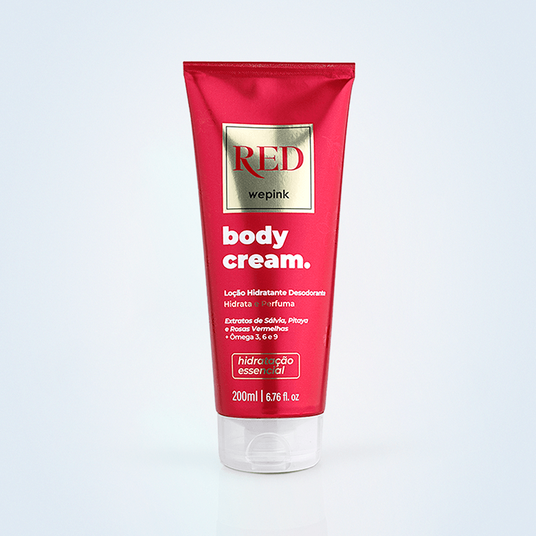 Body Cream Red  Desodorante Hidratante 200ml