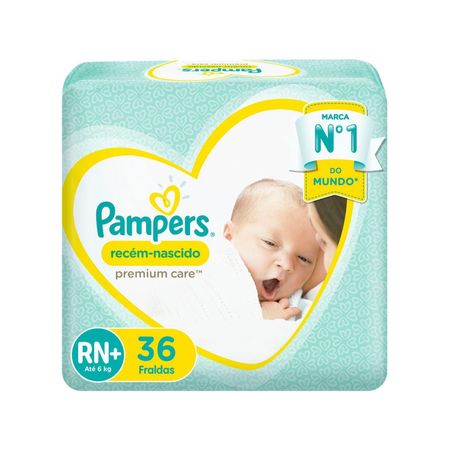 Fralda Pampers Premium Care RN+Fralda Pampers Premium Care RN+