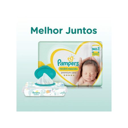 Fralda Pampers Premium Care RN+Fralda Pampers Premium Care RN+