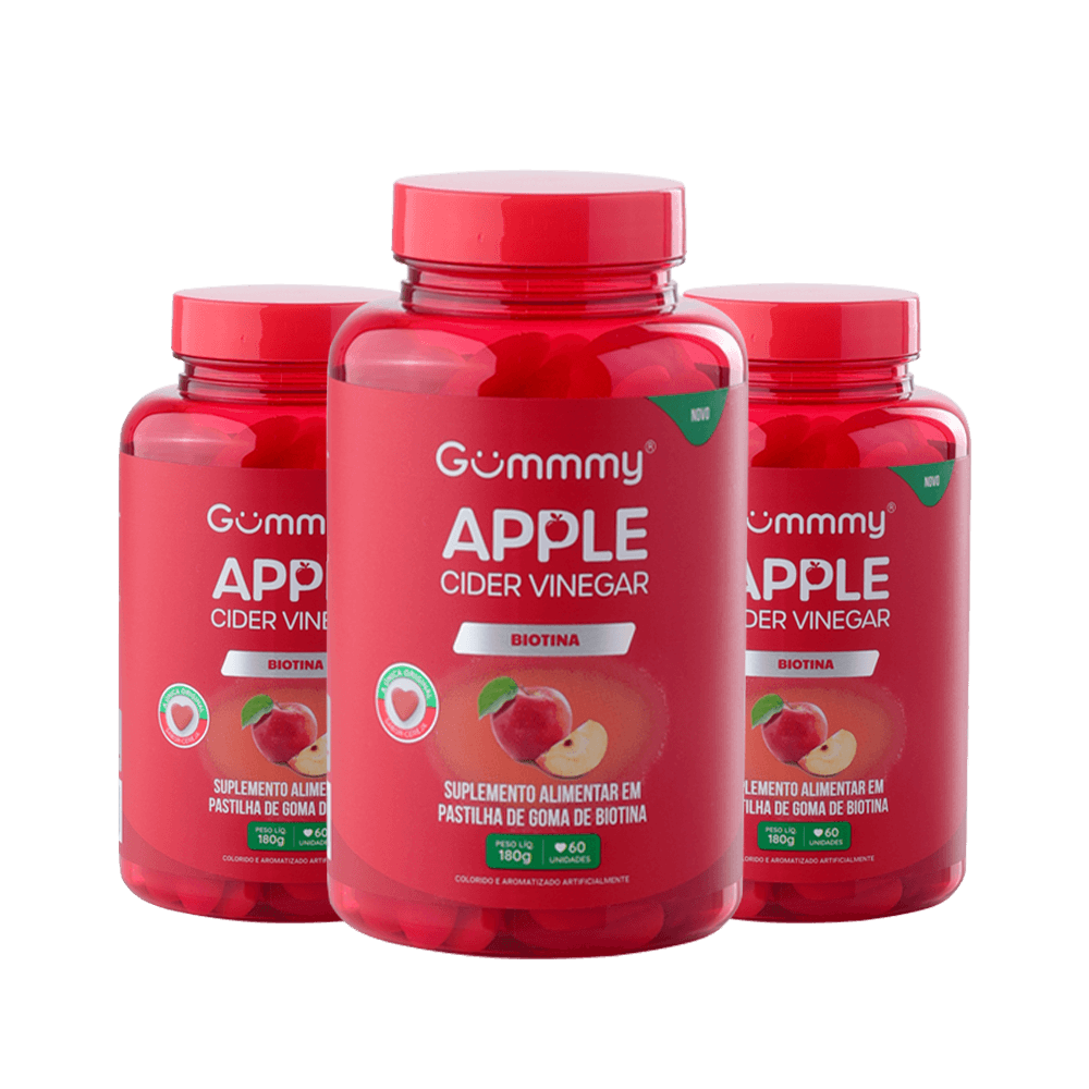 3 Gummy® Vinagre de Maçã - 180 g