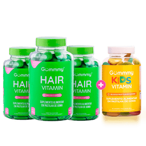 3 Gummy Hair + 1 Kids