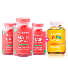 3 Gummy Hair + 1 Kids