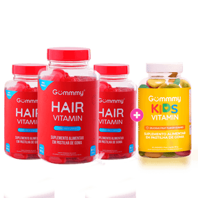 3 Gummy Hair + 1 Kids