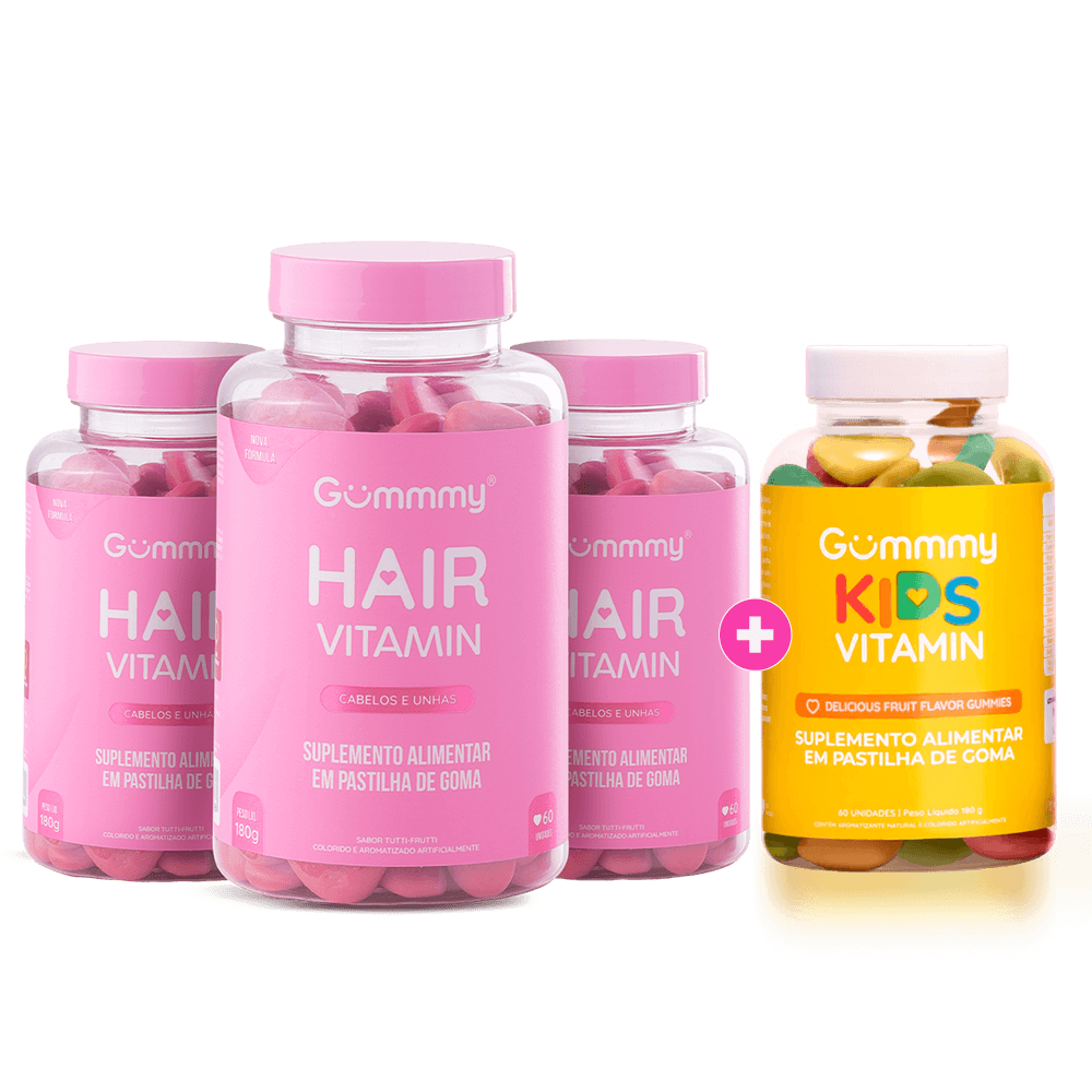 3 Gummy Hair + 1 Kids