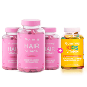3 Gummy Hair + 1 Kids