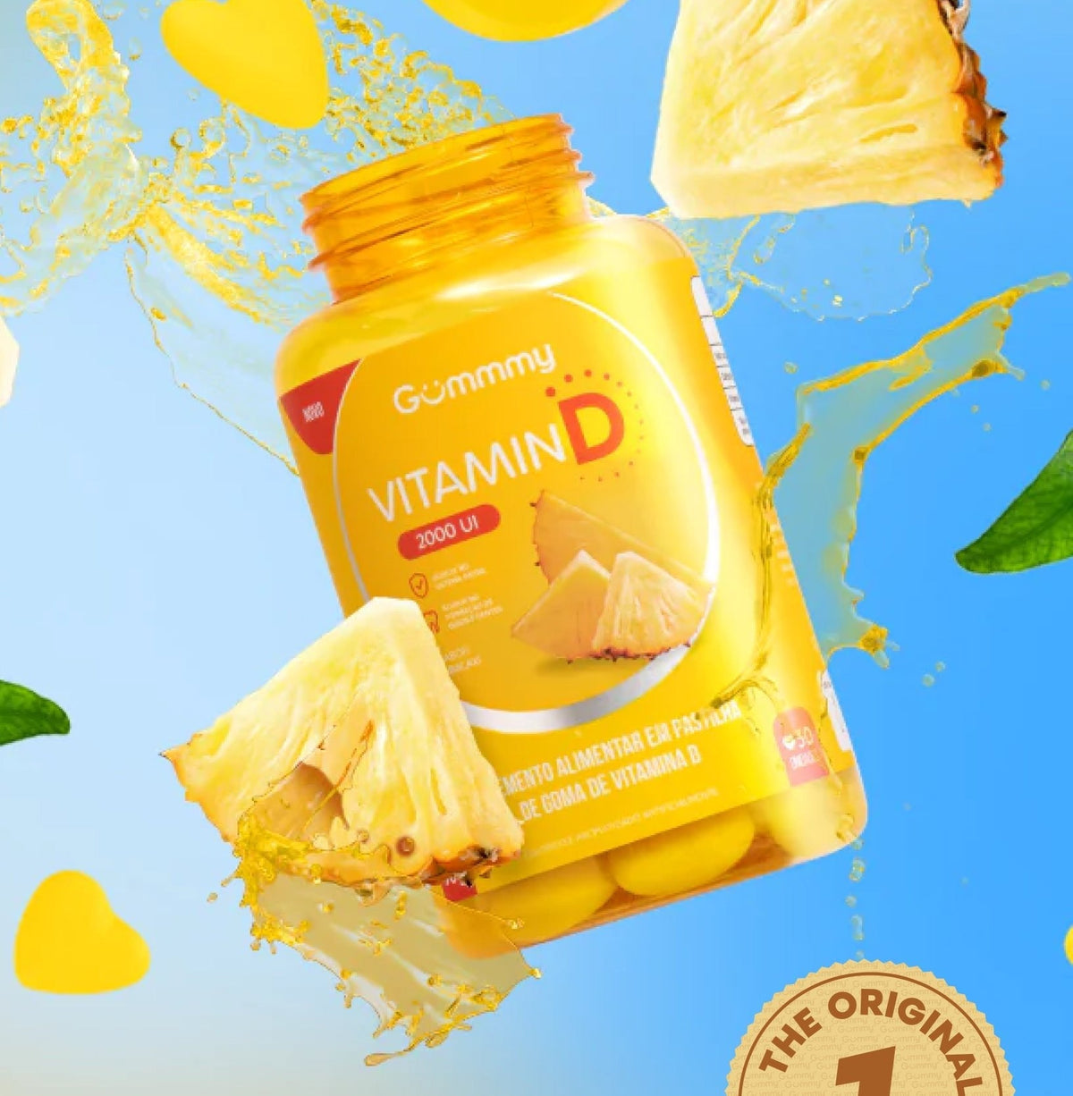 6 Gummy Vitamina D Abacaxi