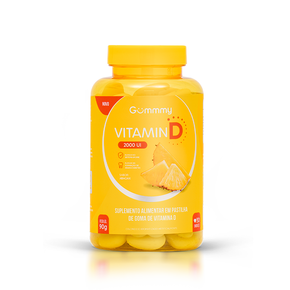 Gummy® Vitamina D Abacaxi - 90 g