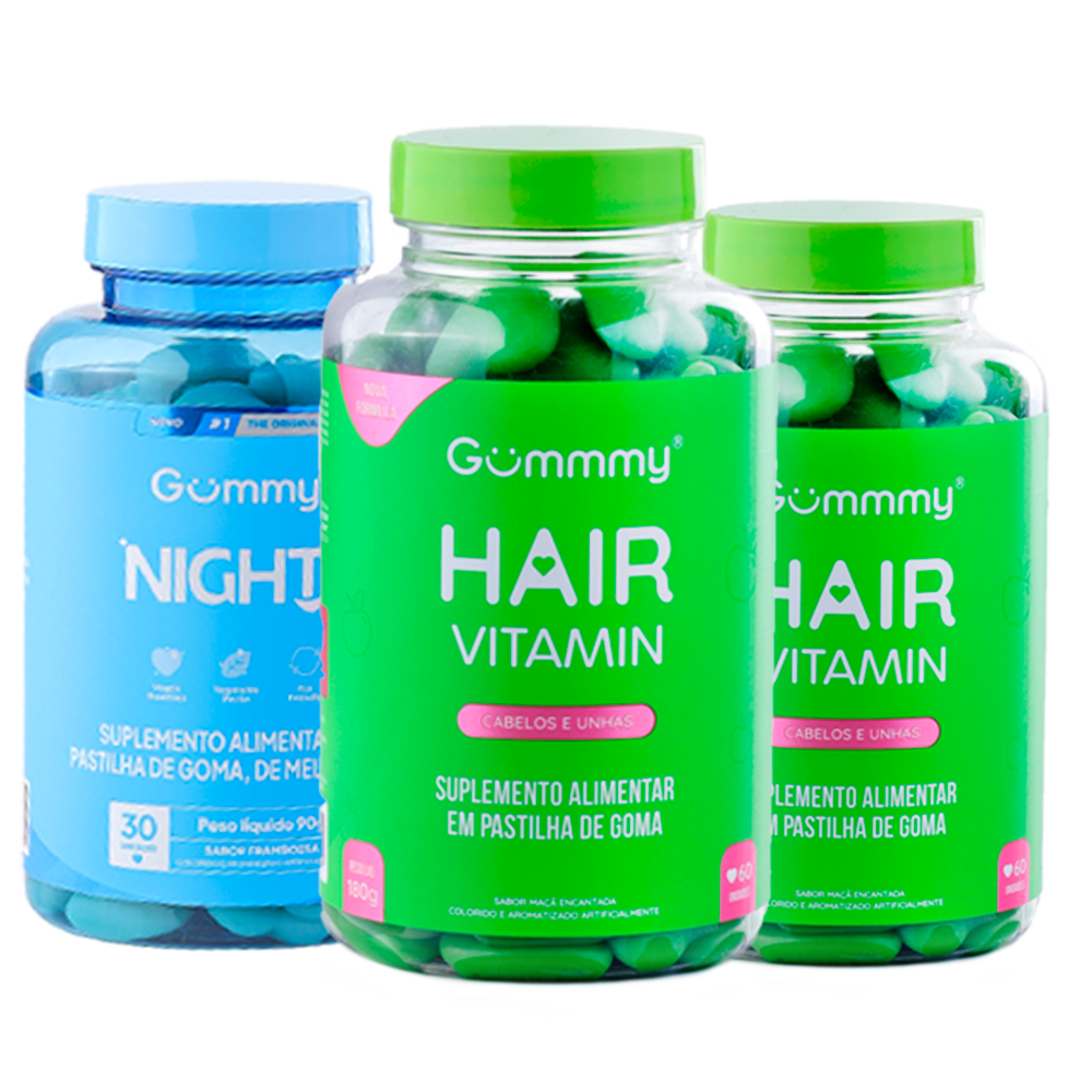 2 Gummy Hair + 1 Gummy Night