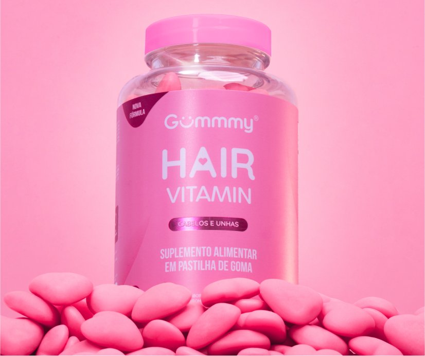 3 Gummy® Hair + 1 Escova + 1 Hair Mask